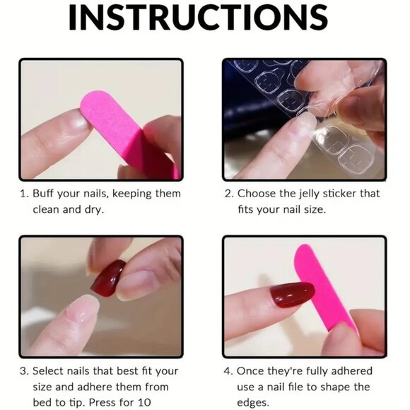 24-Piece Almond Shaped Nail Kit - Picture 4 of 5